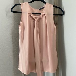 Tommy Hilfiger Peach Silk Sleeveless Blouse - XS